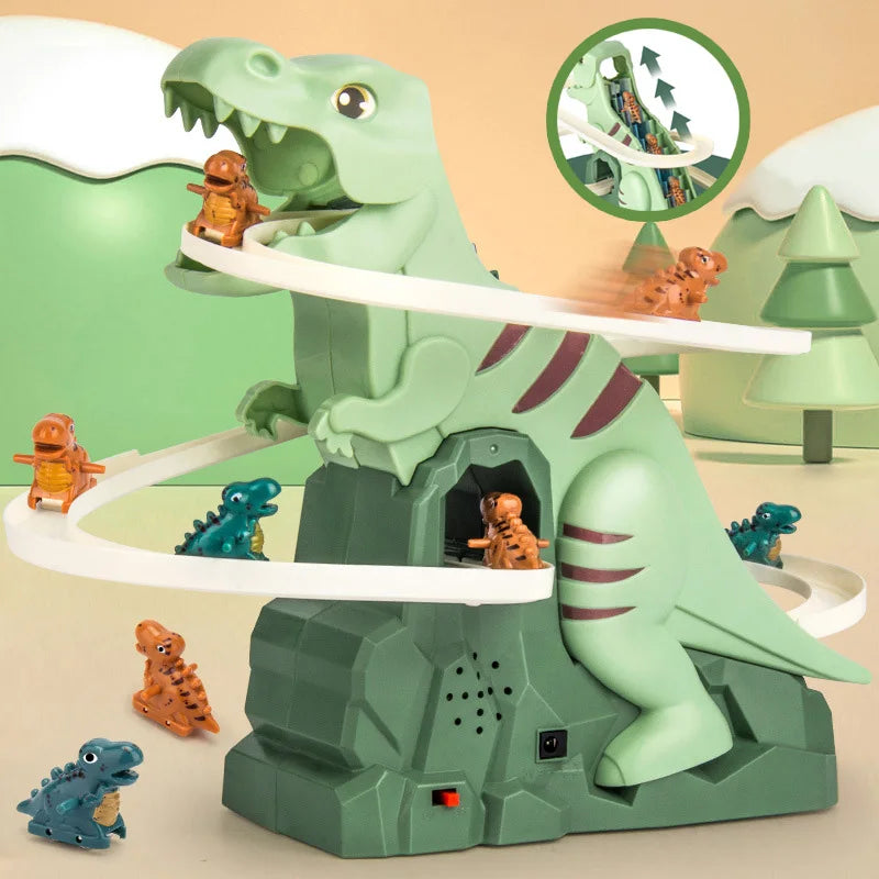 ¡Tobogán de Dinosaurio Mecánico 🦖🎢!