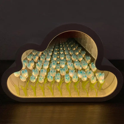 Luz Nocturna LED de Nube de Tulipanes