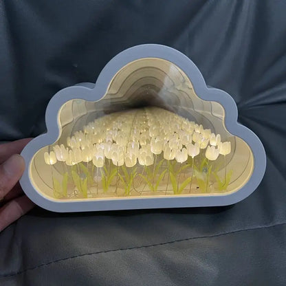 Luz Nocturna LED de Nube de Tulipanes