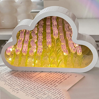 Luz Nocturna LED de Nube de Tulipanes