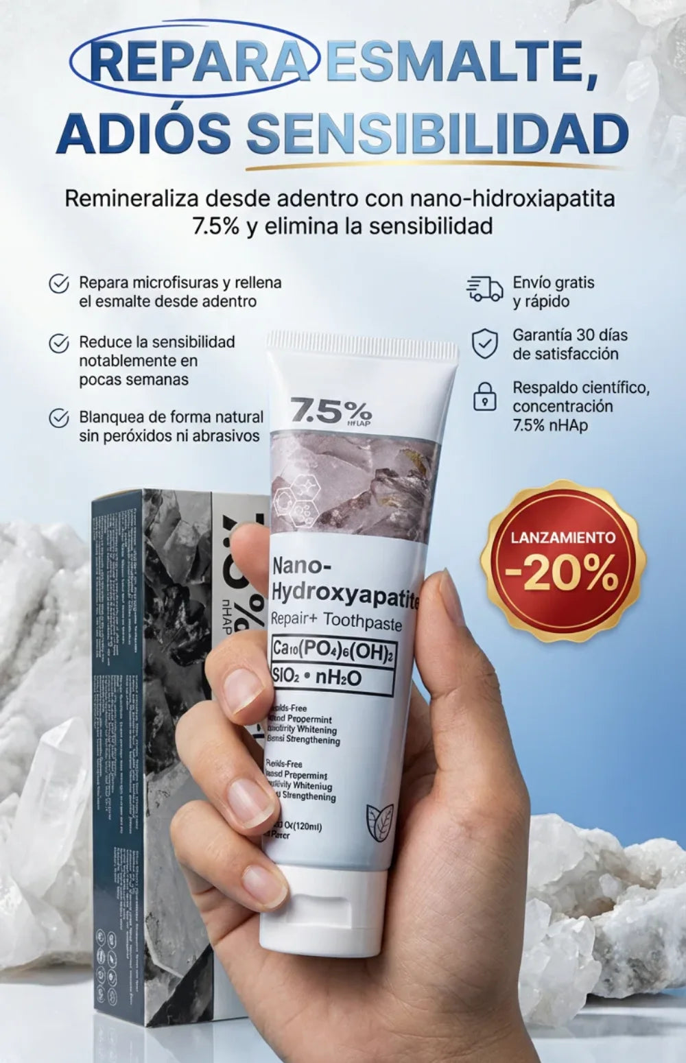 ORALHUE™ Nano Hydroxyapatite 120ml.