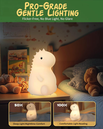 Luz Nocturna de Dinosaurio para Niños: Compañero de Sueño y Lámpara Ambiental para la Guardería