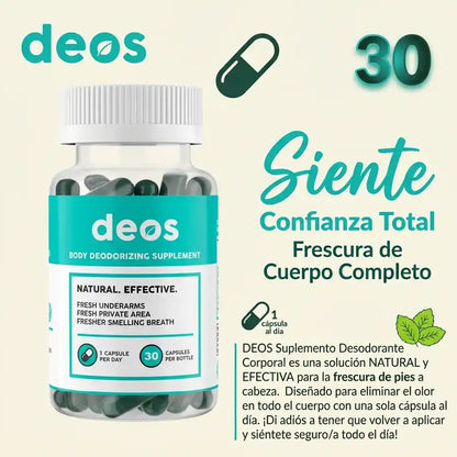 DEOS PREMIUM -  DESODORANTE INTERNO 30 CÁPSULAS