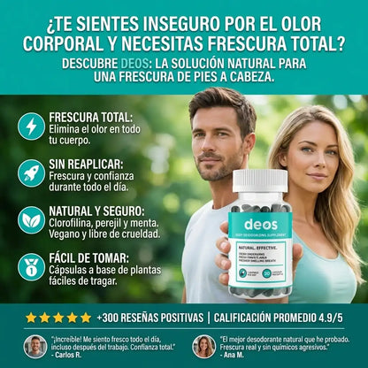 DEOS PREMIUM -  DESODORANTE INTERNO 30 CÁPSULAS